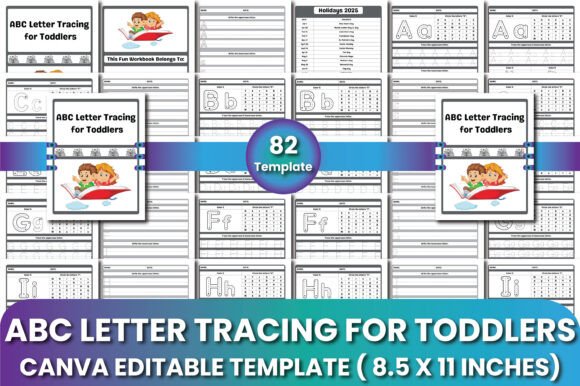ABC Letter Tracing for Toddlers Canva