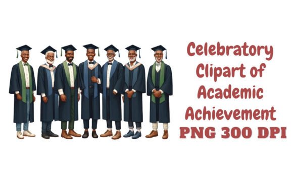 Celebratory Clipart of Academic Achievement