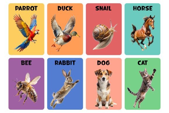 Educational Flashcards Animals Produce: A Resource Evaluation