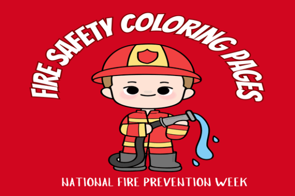 Fire Safety Coloring Pages, Firefighter: Engaging Young Learners in Essential Safety Skills