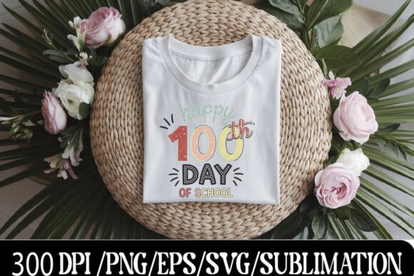 Happy 100 Days of School T-Shirt: A Vibrant Way to Celebrate a Major Milestone