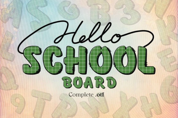 Immerse Yourself in the Nostalgia of Academia with the School Board Font