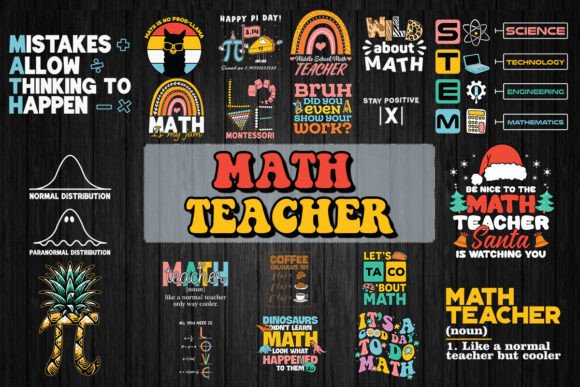 Math Teacher SVG Bundle: The Ultimate Design Resource for Educators and Creators