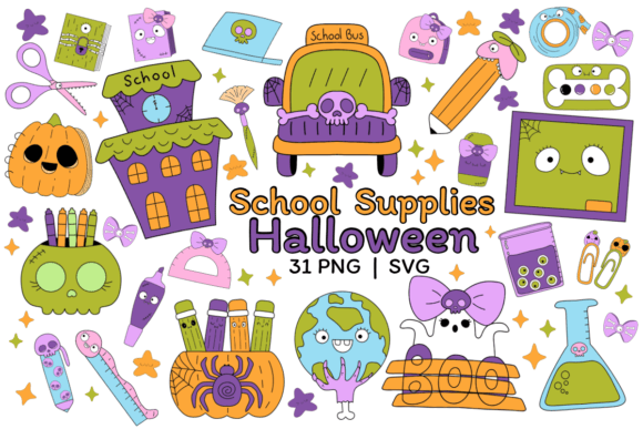 School Supplies Halloween Clipart: A Practical Guide for Educators and Designers